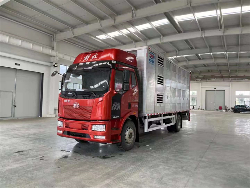 解放J6鋁合金畜禽運輸車