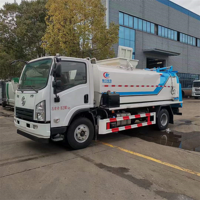 陜汽餐廚垃圾車8方